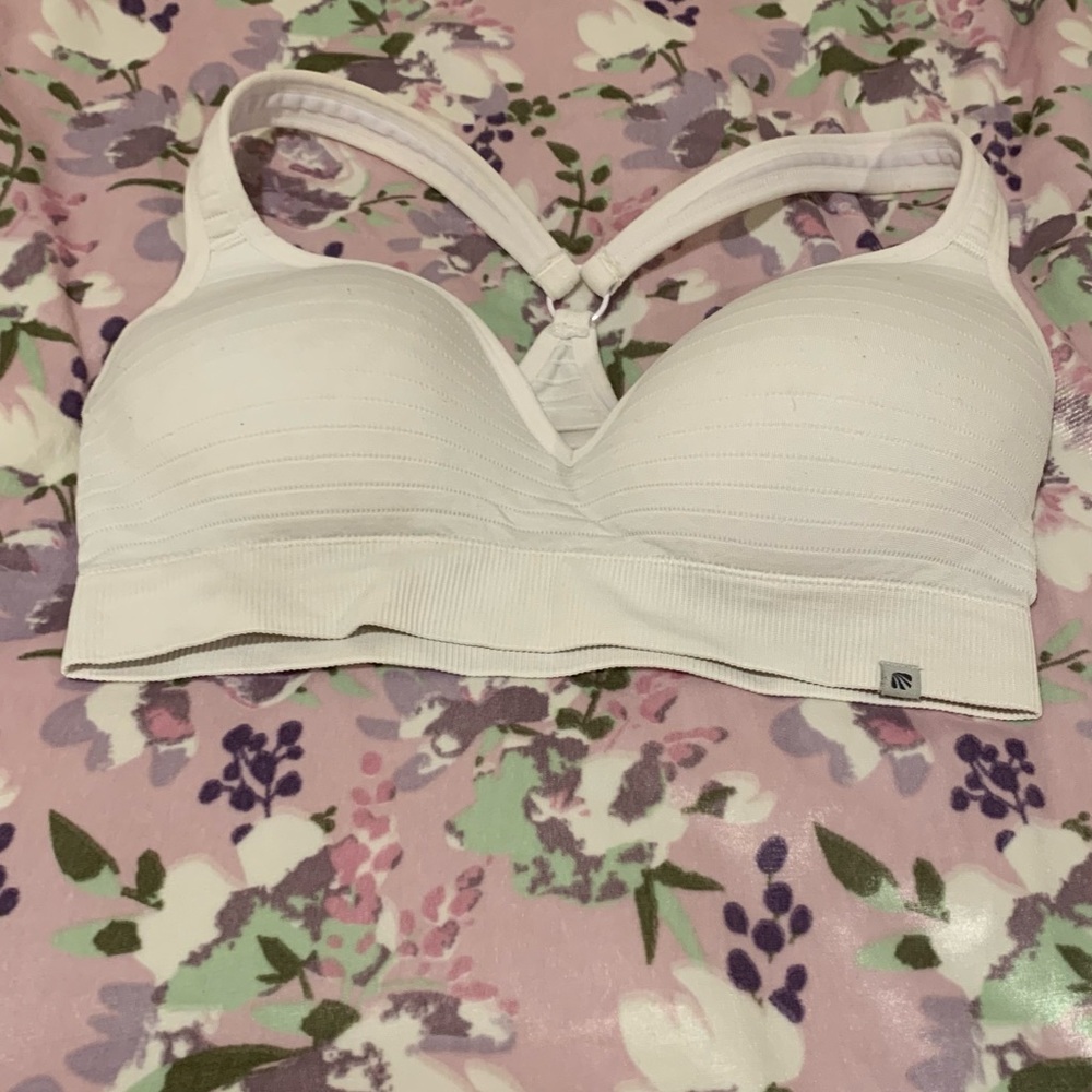 White T back bra